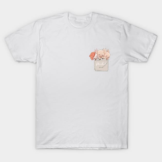 Pocket Piglets T-Shirt by EveFarb